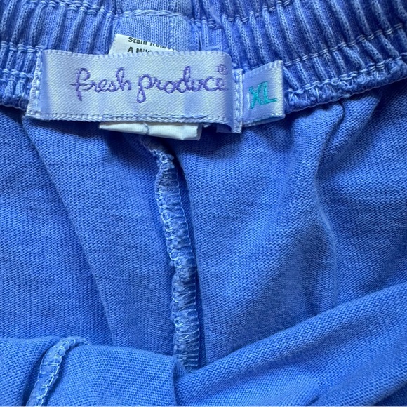 SOLD Fresh Produce Women’s Shorts Periwinkle Cotton Elastic Waist Size XL - Picture 3 of 3